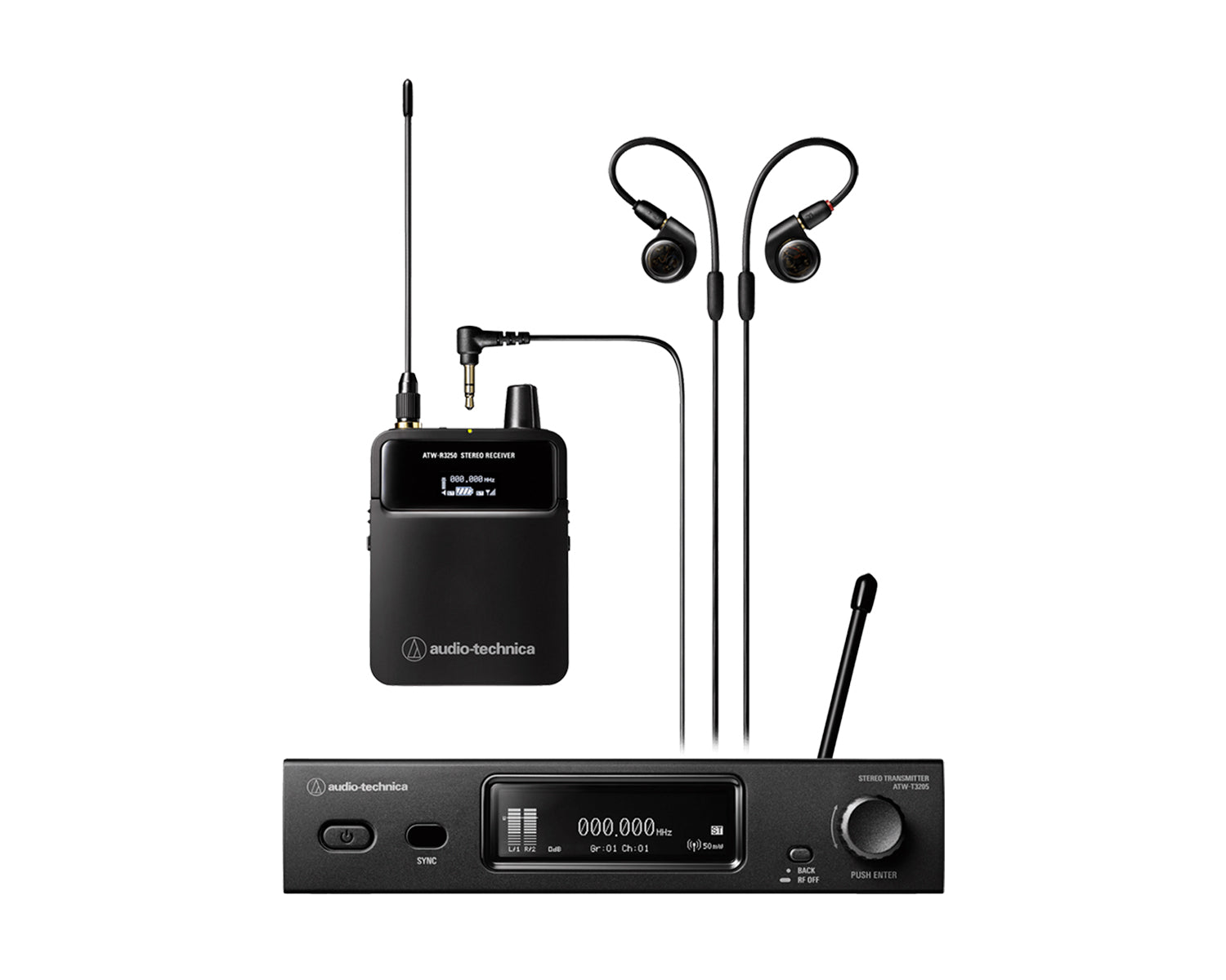 Audio Technica ATW-3255 In-Ear Monitor System (580-714MHz)