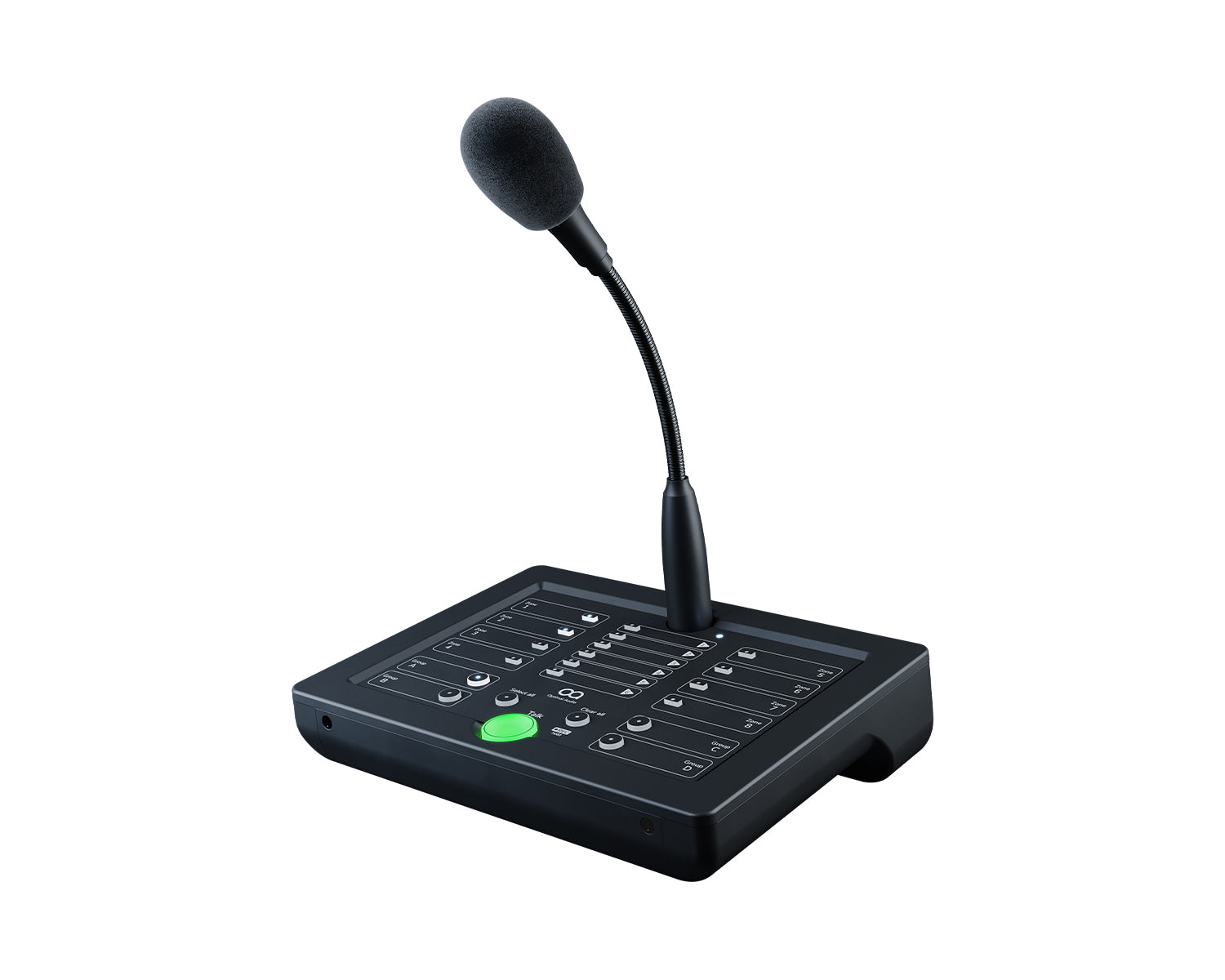 Optimal Audio Talk 8 8-Zone Digital Paging Station with Gooseneck