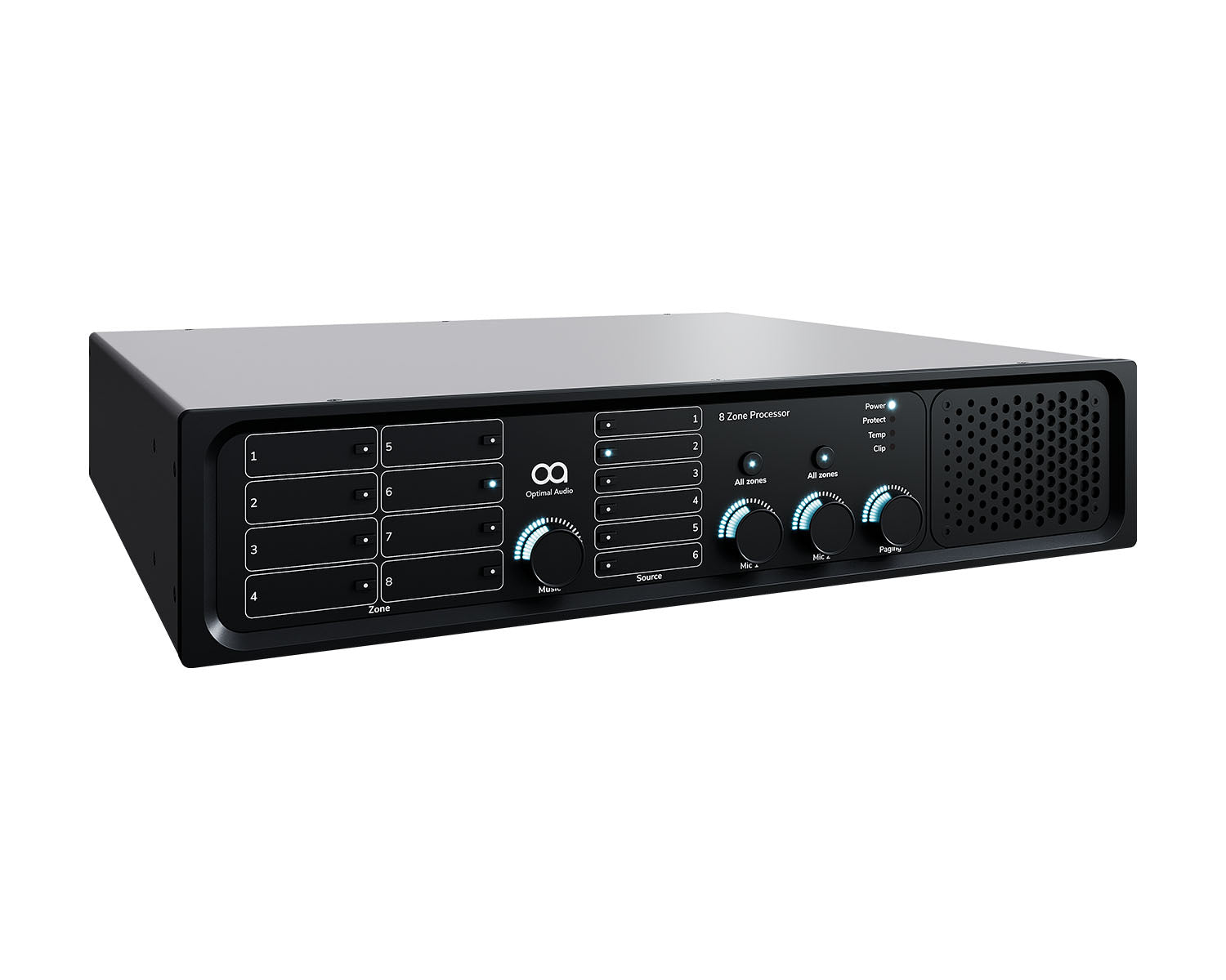 Optimal Audio Zone 8P Amplifier & Audio Controller