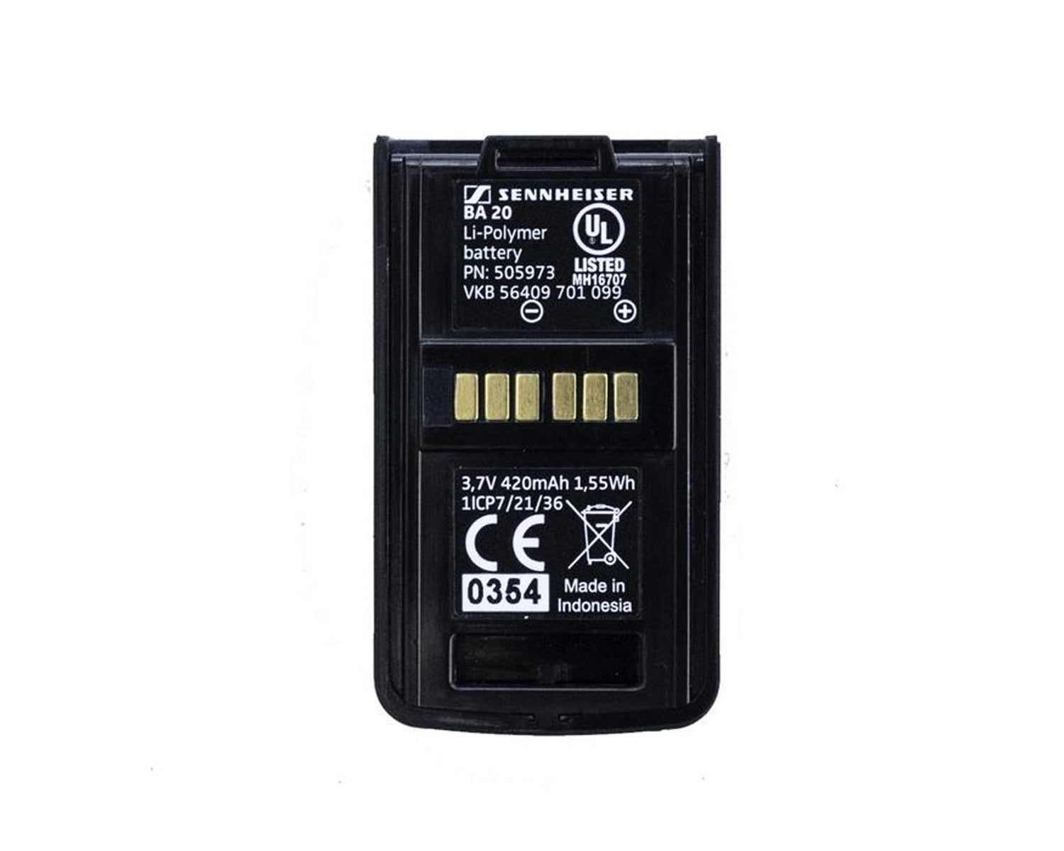 Sennheiser BA20 Rechargeable Li-ion Battery Pack for EKP-AVX Receiver
