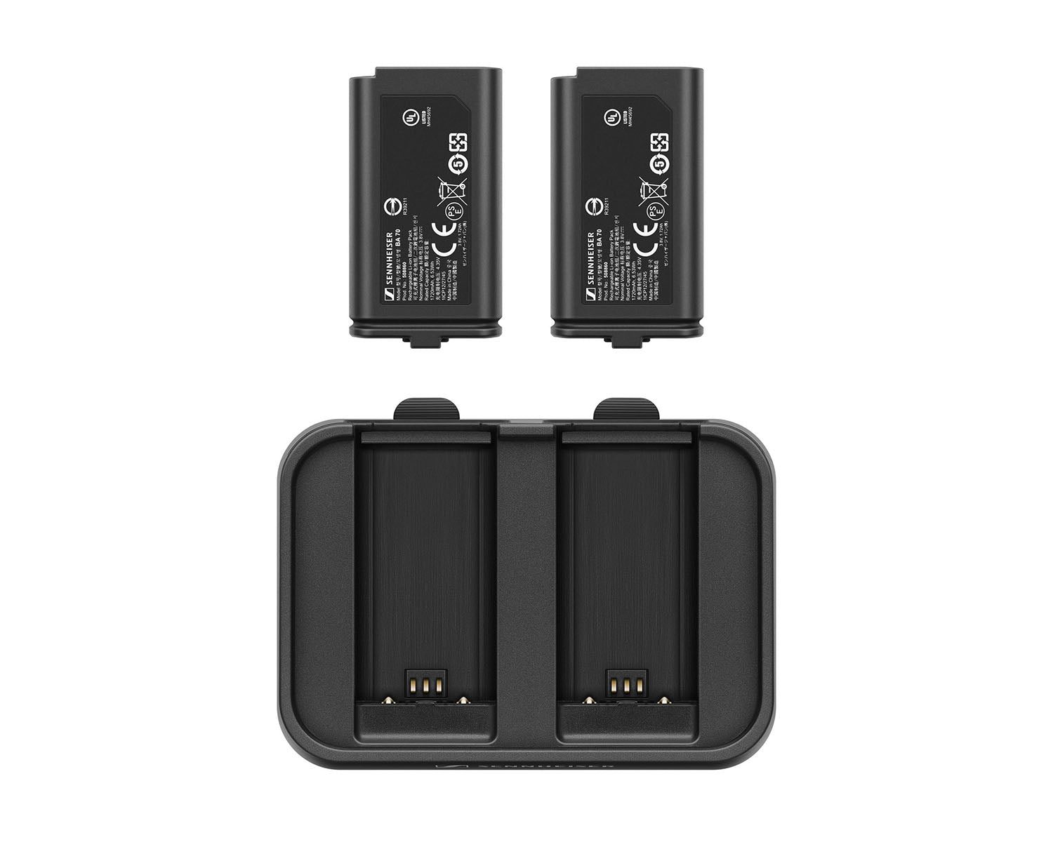 Sennheiser EW-D / EW-DX Charging Set with 2 x BA70 Batteries and L70 USB Charger