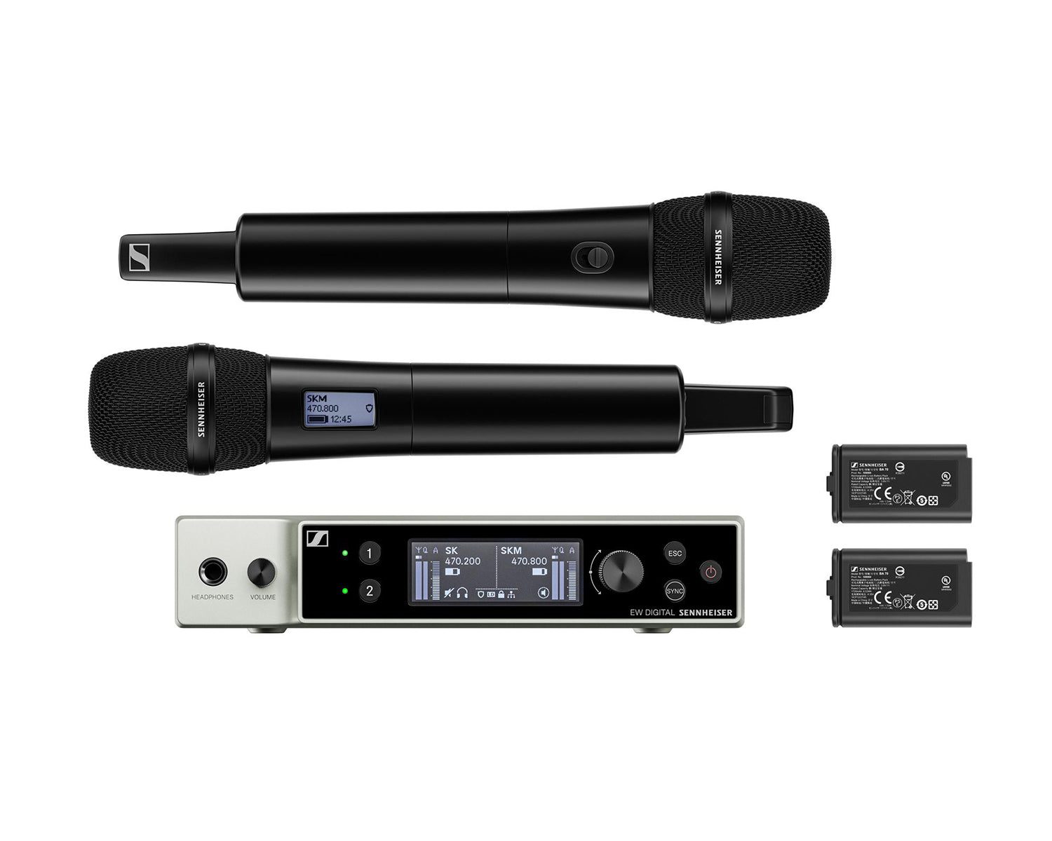 SENEWDX83538_Sennheiser_509302_Image_1.jpg Sennheiser EW-DX SKM-S Dual (S1-10) Wireless Handheld Set with 2 x MMD 835 Capsules