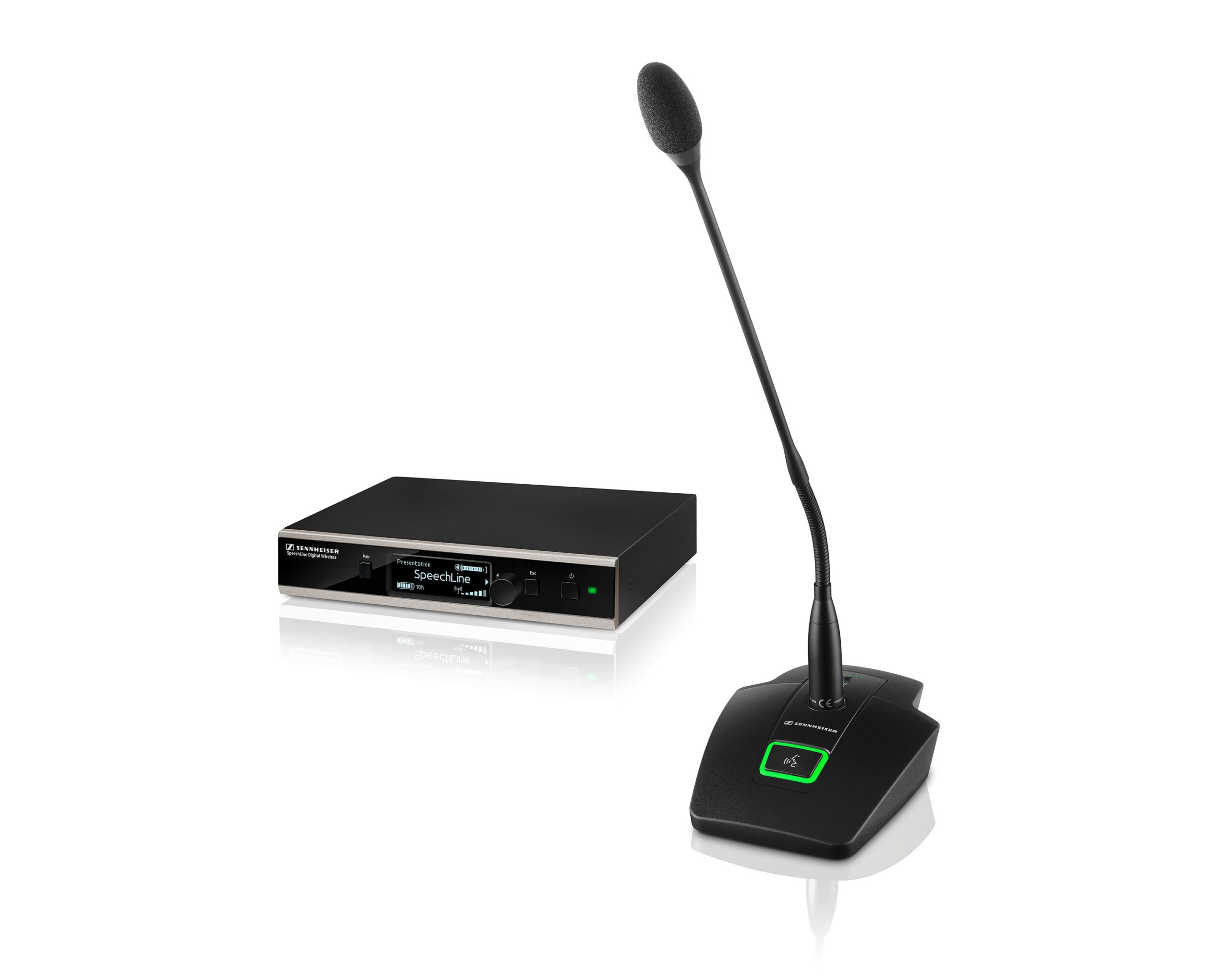 Sennheiser SpeechLine SL TS133 DW-3 (1.9 GHz) Wireless Gooseneck Table Stand Set with MEG 14-40B