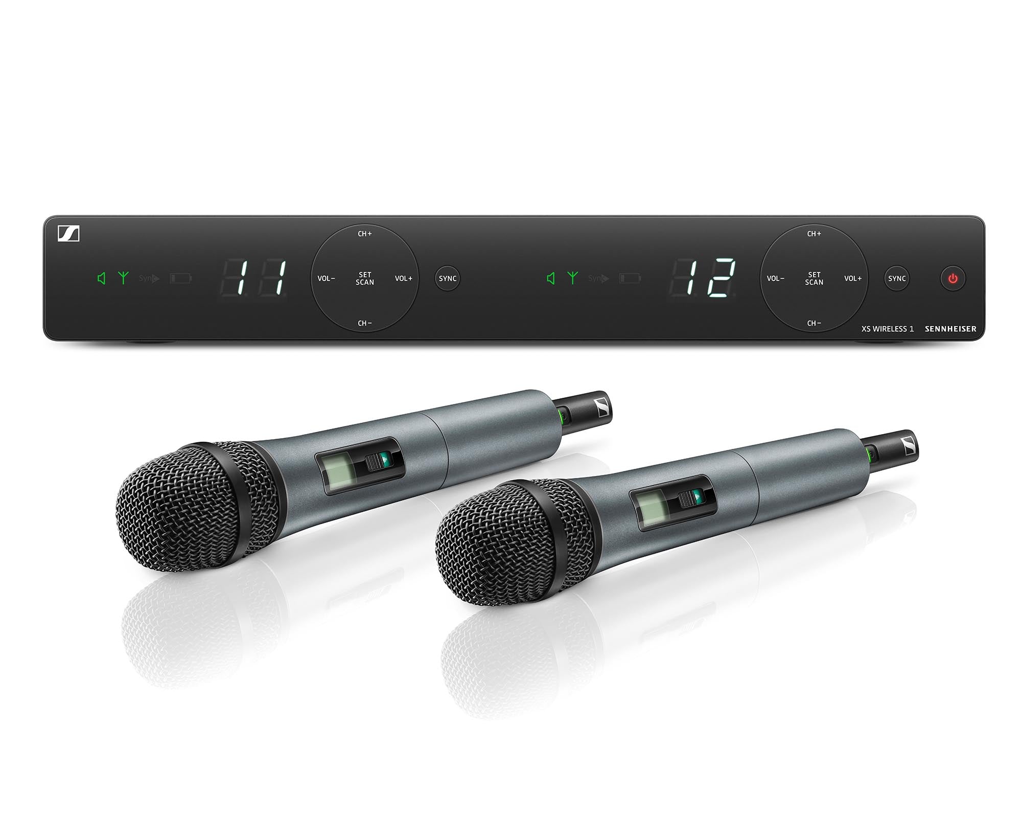 Sennheiser XSW2 Dual (GB) Wireless Handheld Set with 2 x e835 Capsules