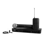 Shure BLX1288/CVL (K3E) Dual Wireless Combo System with SM58 Handheld and CVL Lavalier Clip-On Microphone