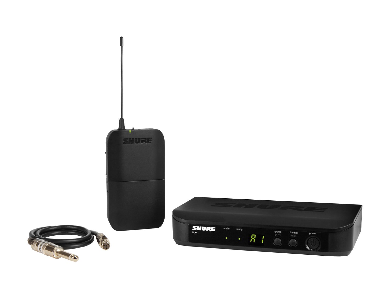 Shure BLX14 (K3E) Wireless Instrument System with WA302 Guitar Cable