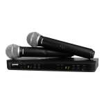 Shure BLX288/PG58 (K3E) Dual Wireless Vocal System with 2 x PG58 Cardioid Dynamic Vocal Microphones