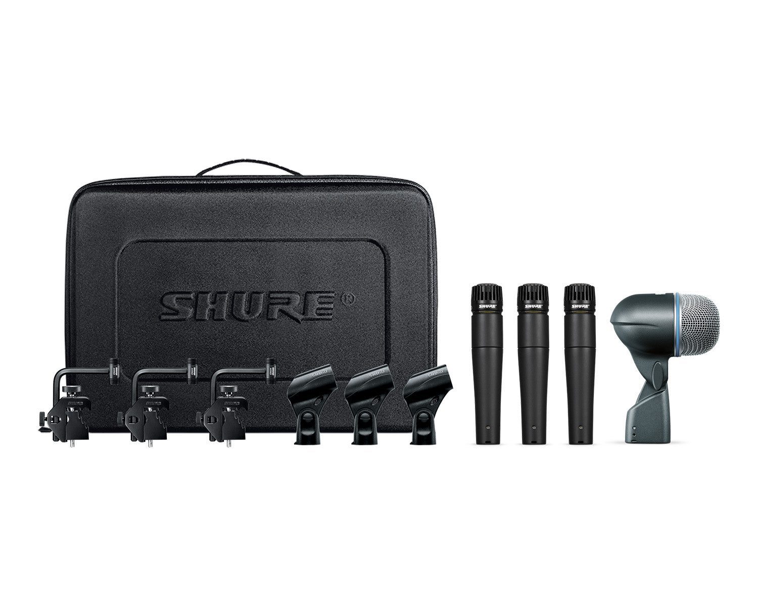 Shure DMK57-52 Drum Microphone Kit 3 x SM57 / 1 x BETA 52A with Mounts