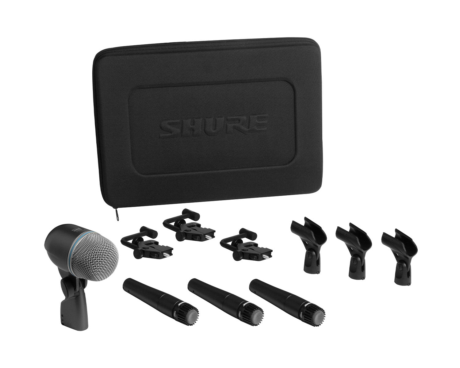 Shure DMK57-52 Drum Microphone Kit 3 x SM57 / 1 x BETA 52A with Mounts