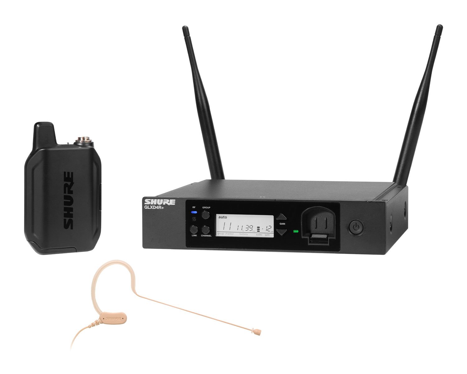 Shure GLXD14R+/MX53 (Z4) Wireless Headworn System with MX153 Earset Microphone (Rack Mount)