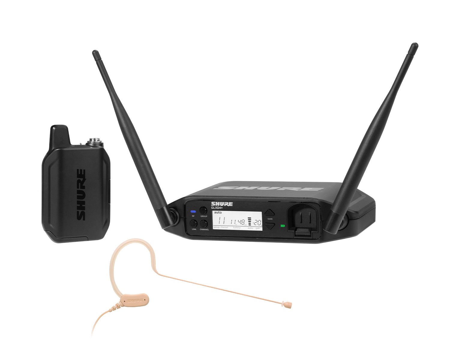 Shure GLXD14+/MX53 (Z4) Wireless Headworn System with MX153 Earset Microphone