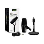 Shure MV7+-K-BNDL Dynamic Podcast LED Microphone with Stand