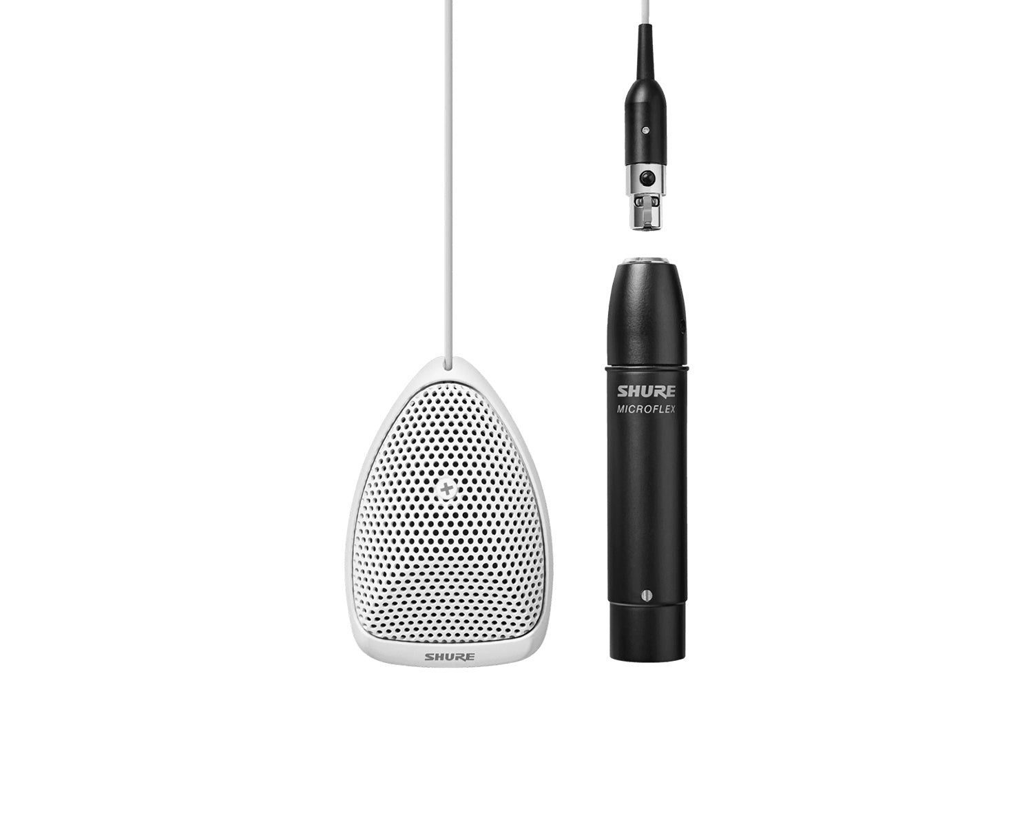 Shure MX391W-A/C Microflex Cardioid Boundary Microphone XLR White