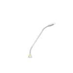 Shure MX410WLPDF/N Microflex 10″ DualFlex No Capsule Gooseneck Microphone (White)