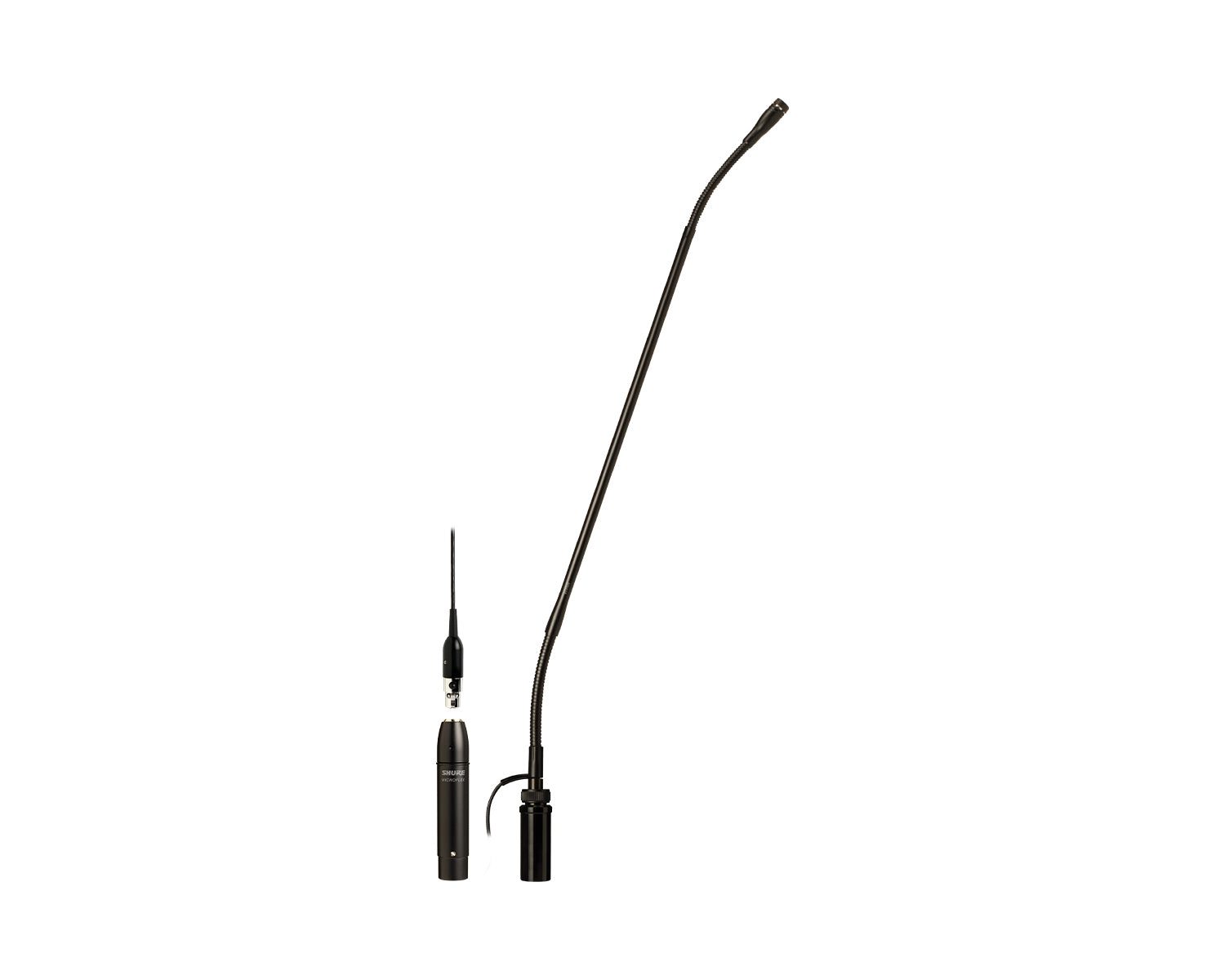 Shure MX418SE/N Microflex 18″ No Capsule Gooseneck Microphone