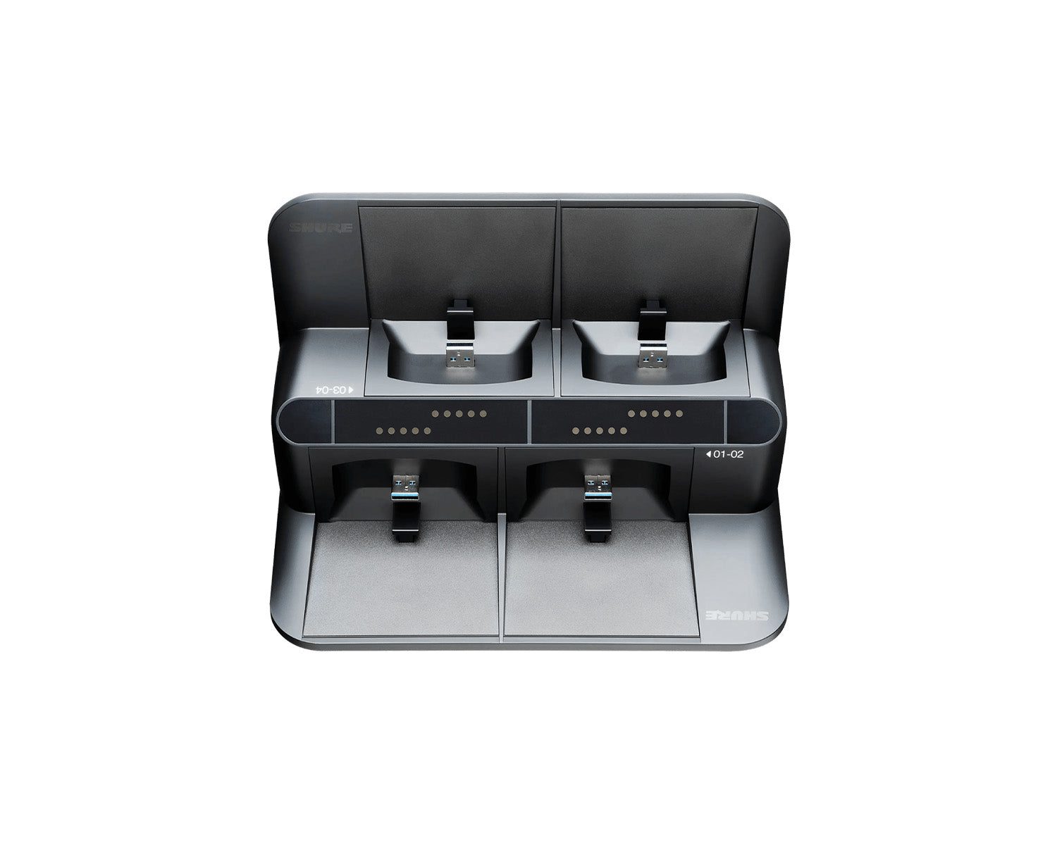 Shure SBC450 4-Bay Networked Docking Station for ULXD6/8 Boundary Mics
