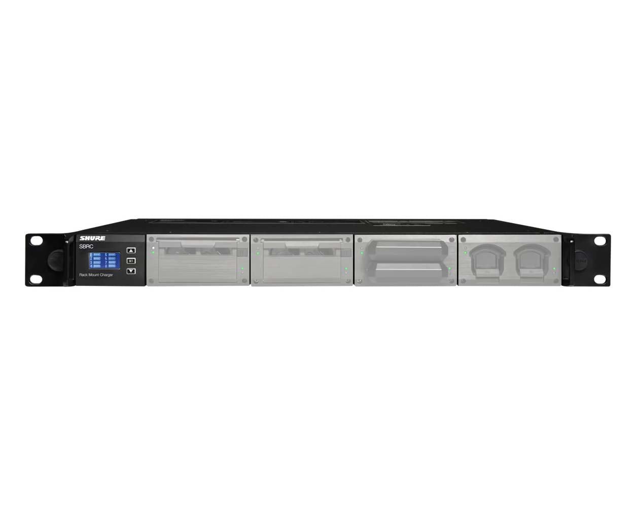 Shure SBRC Networked Battery Rack Charger for AXT/SBC/SBM Modules 1U