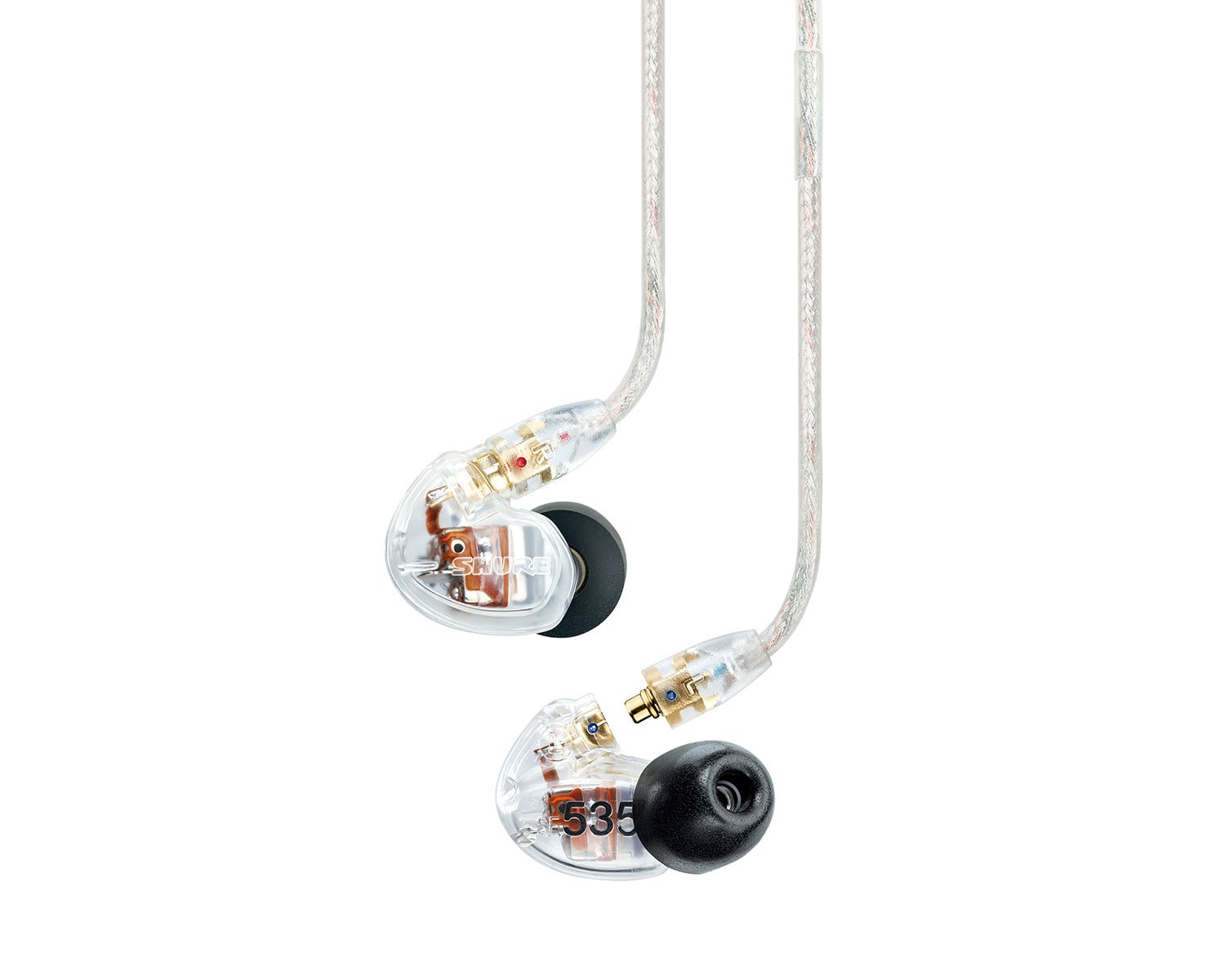 Shure SE535 Pro Sound Isolating IEM Earphones with Triple Drivers Clear