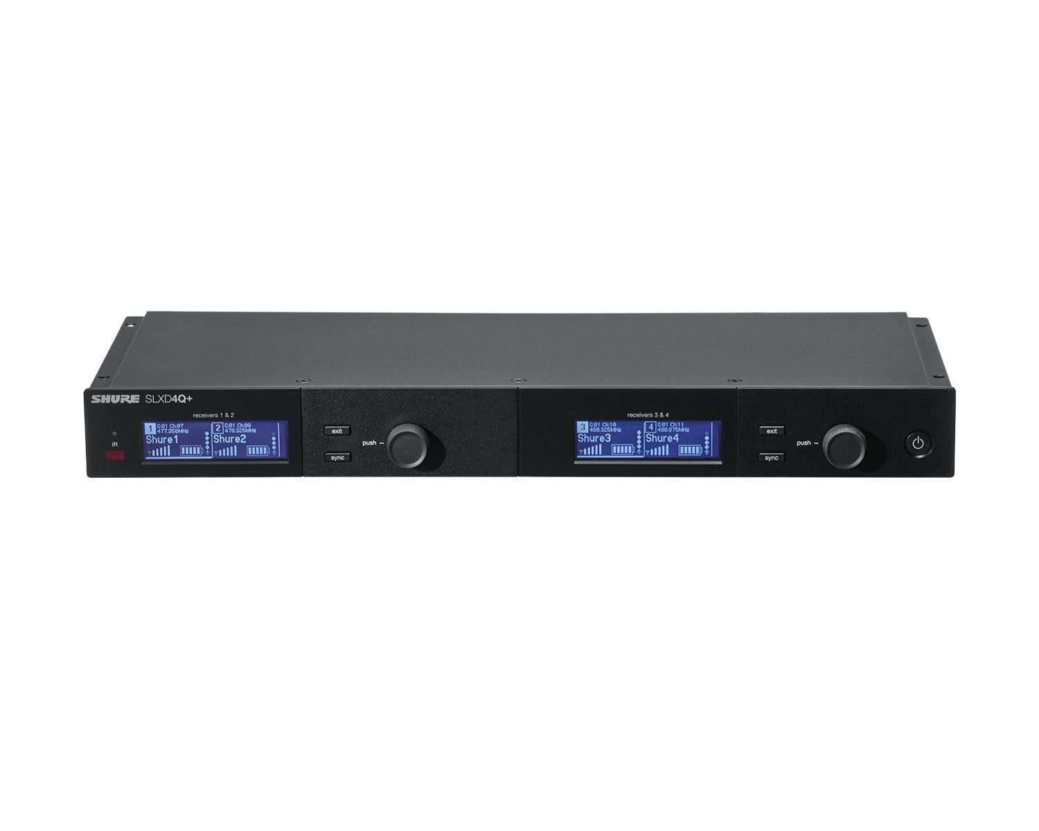 Shure SLXD4Q+ (K55) 4-Channel Wireless Receiver