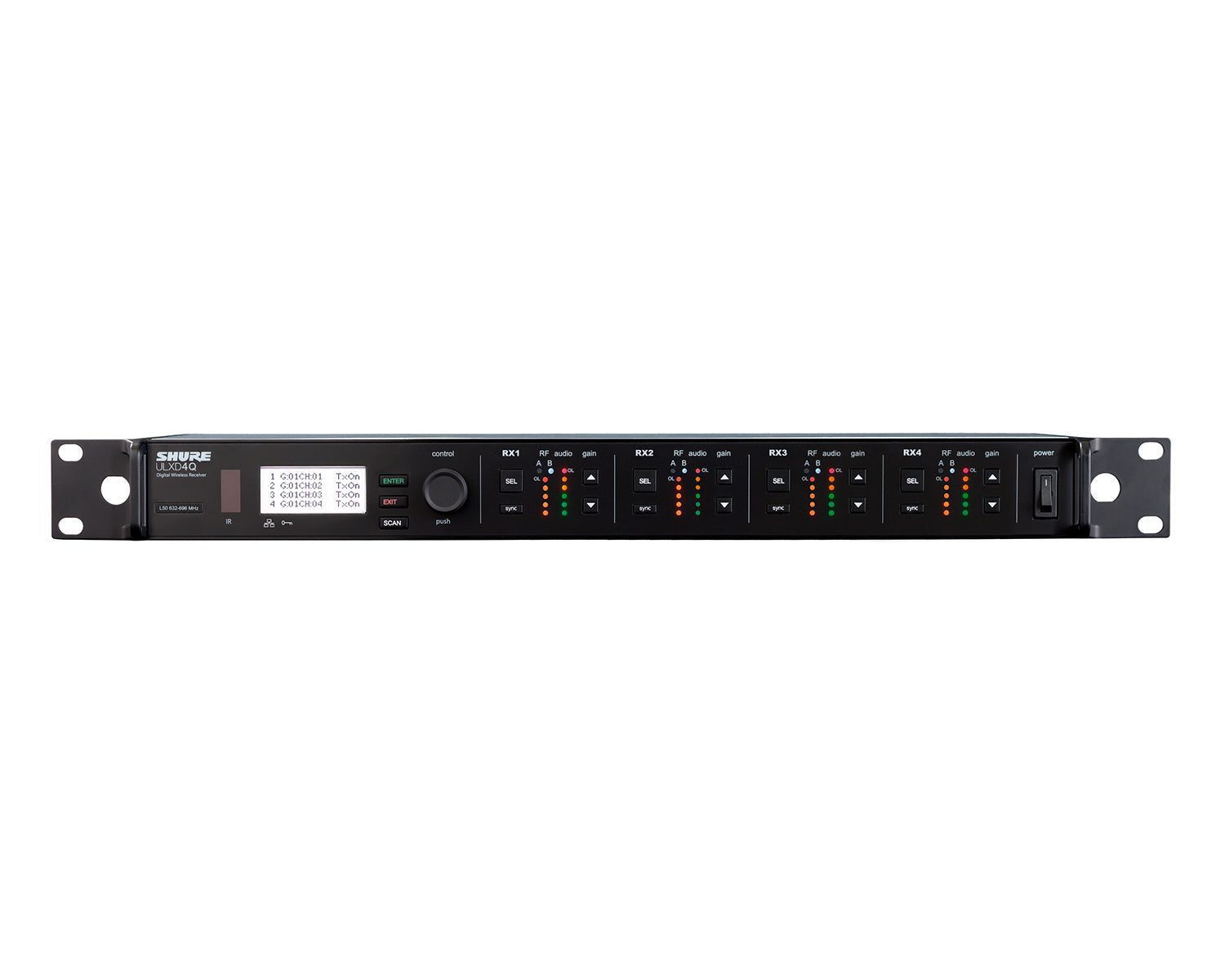 Shure ULXD4Q (K51) 4-Channel Wireless Receiver