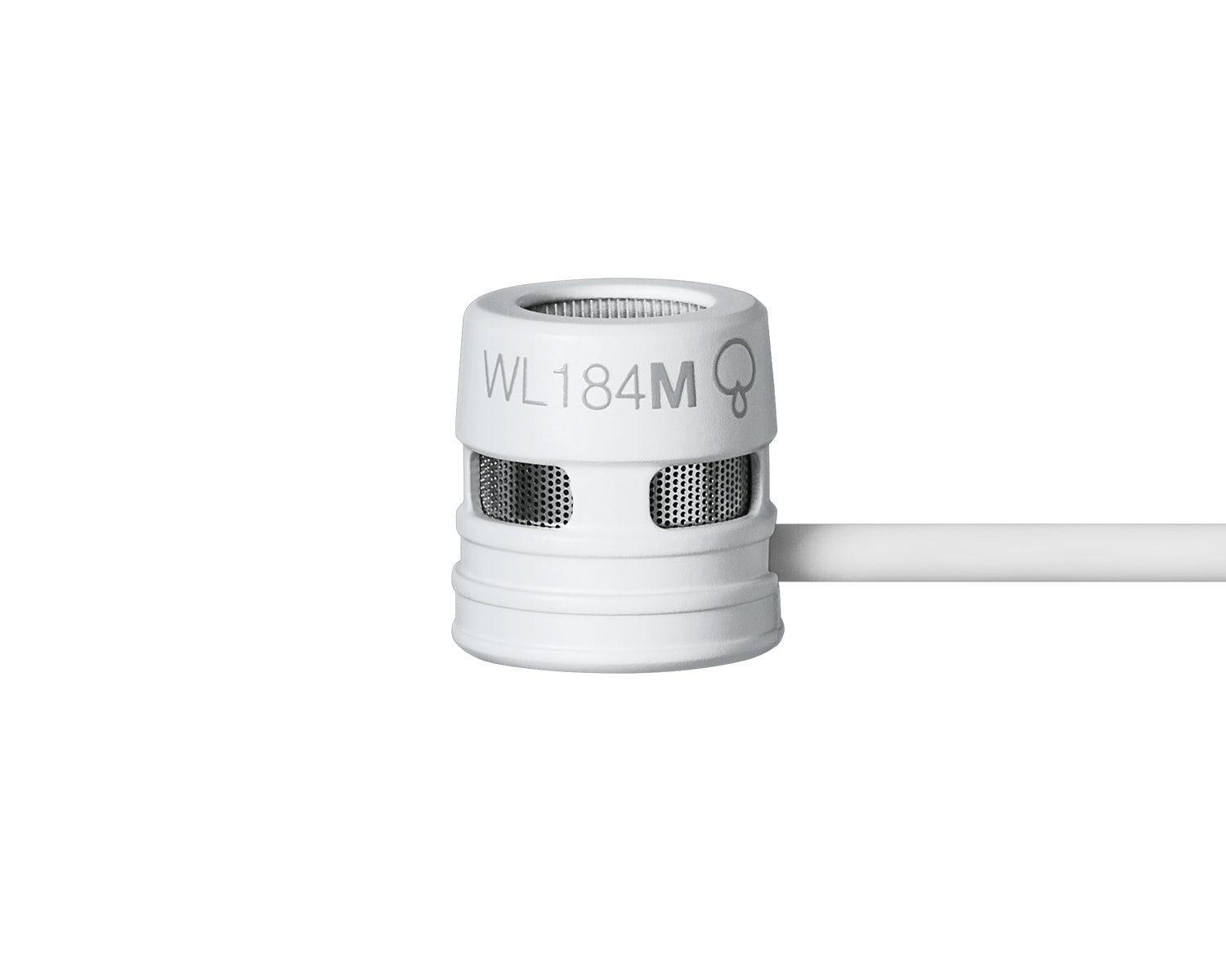 Shure WL184M Supercardioid Condenser Lavalier Microphone TQG White