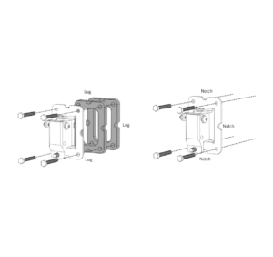 Martin Audio SP6/8-W Wall Spacer Kit for WB6/8 Pack of 2 x 10mm Spacers (White)