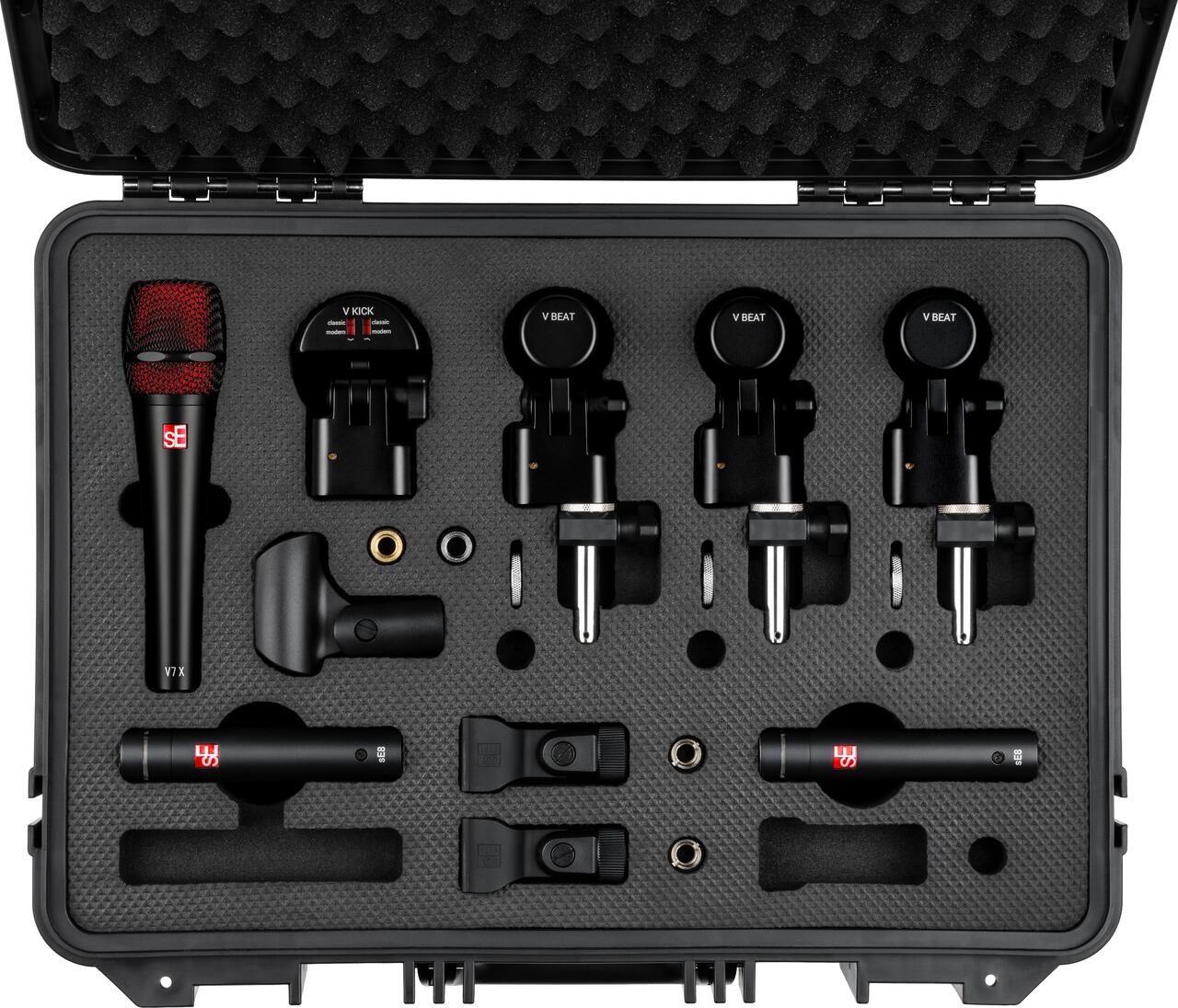 SE Electronics V Pack Arena Black Drum Microphone Set