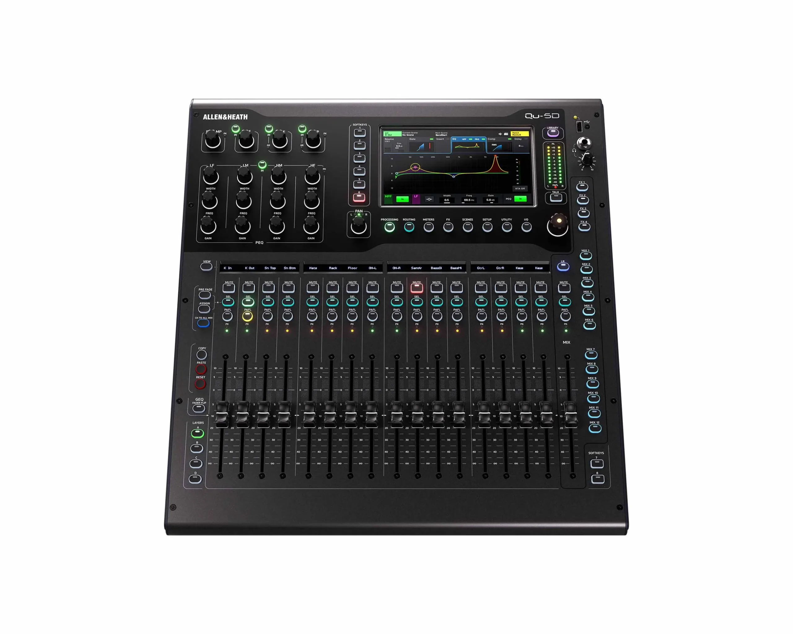 Allen & Heath QU-5D 16 Channel Digital Mixer with 16×16 Dante Interface
