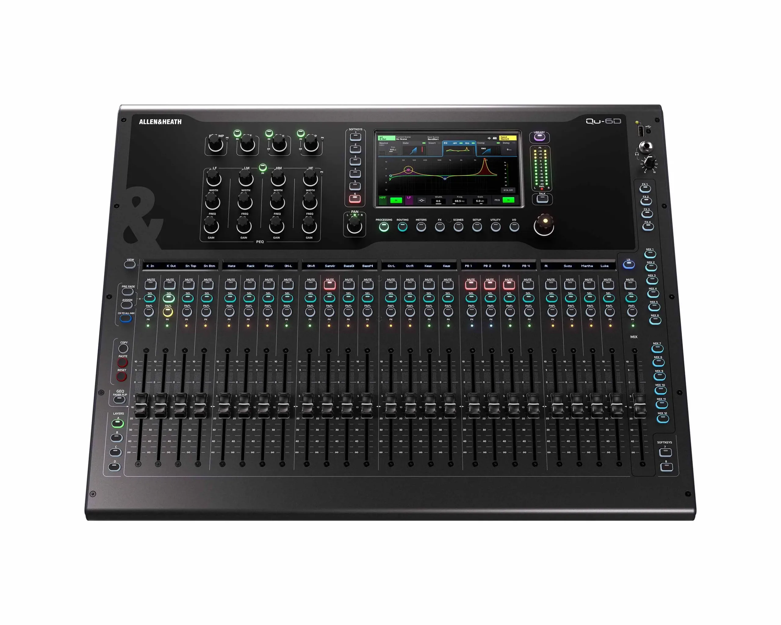 Allen & Heath QU-6D 24 Channel Digital Mixer with 16×16 Dante Interface