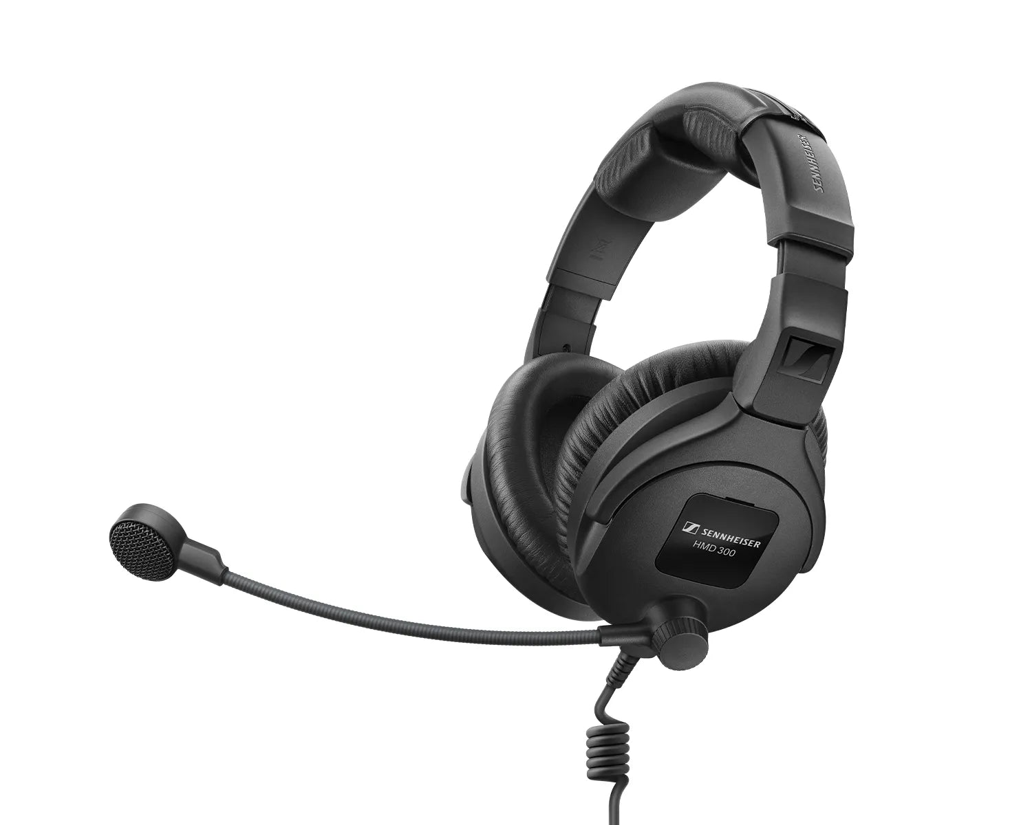 Sennheiser HMD 300 X3K1 Broadcast Headset Dual Sided Dynamic Microphone