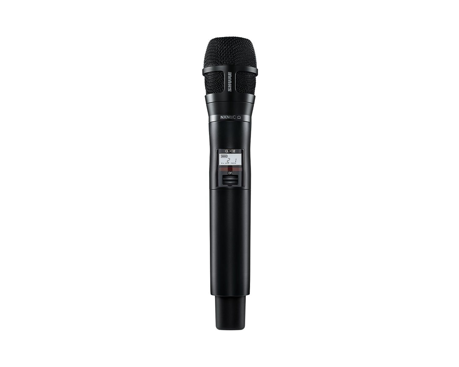 Shure QLXD2/N8CB (K51) Wireless Handheld Transmitter with Nexadyne 8/C Cardioid Capsule (Black)