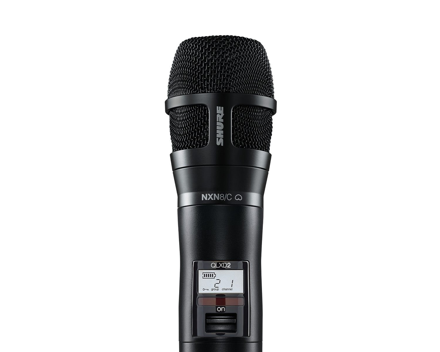 Shure QLXD2/N8CB (K51) Wireless Handheld Transmitter with Nexadyne 8/C Cardioid Capsule (Black)