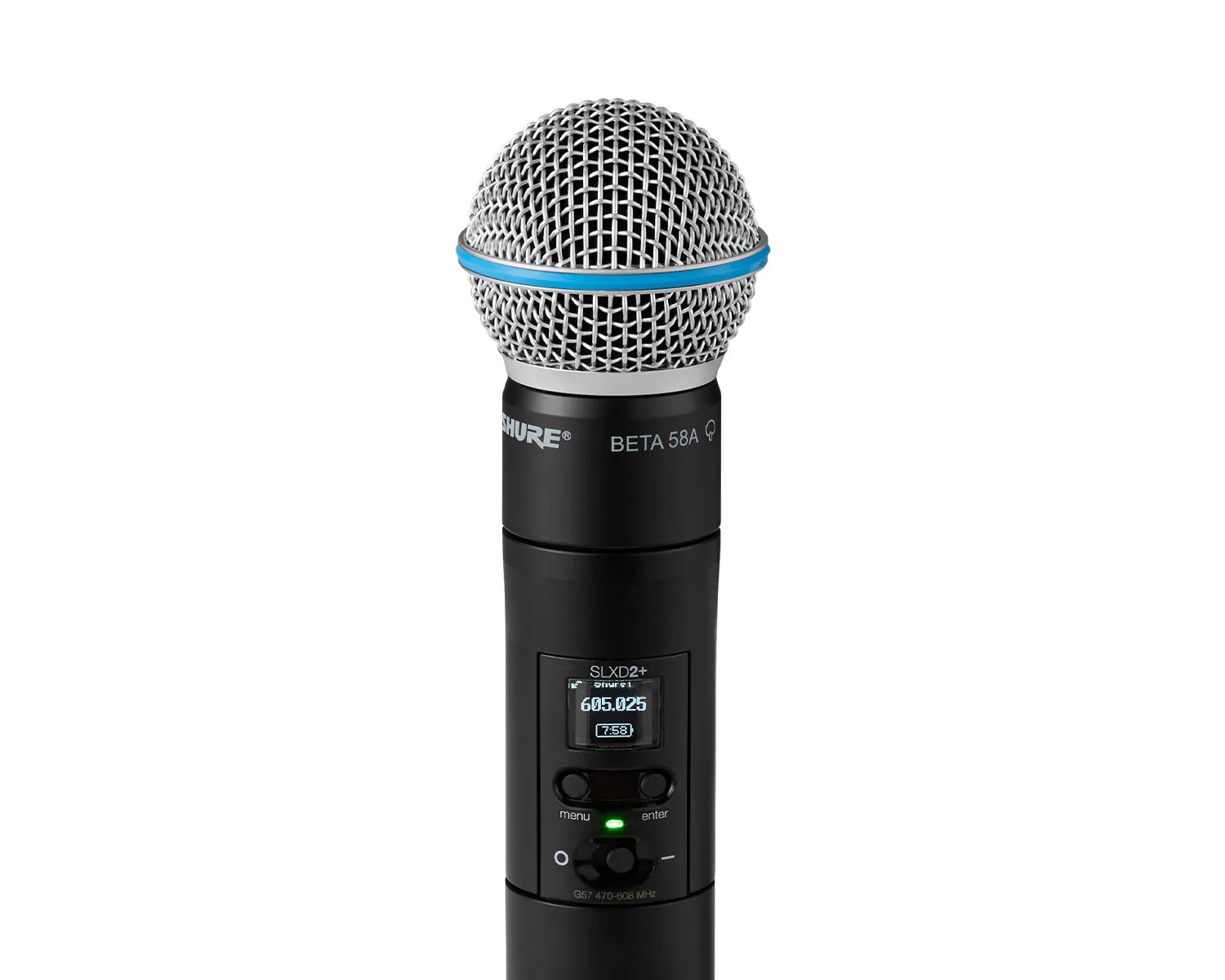 Shure SLXD2+/BETA58 (K55) Wireless Handheld Transmitter