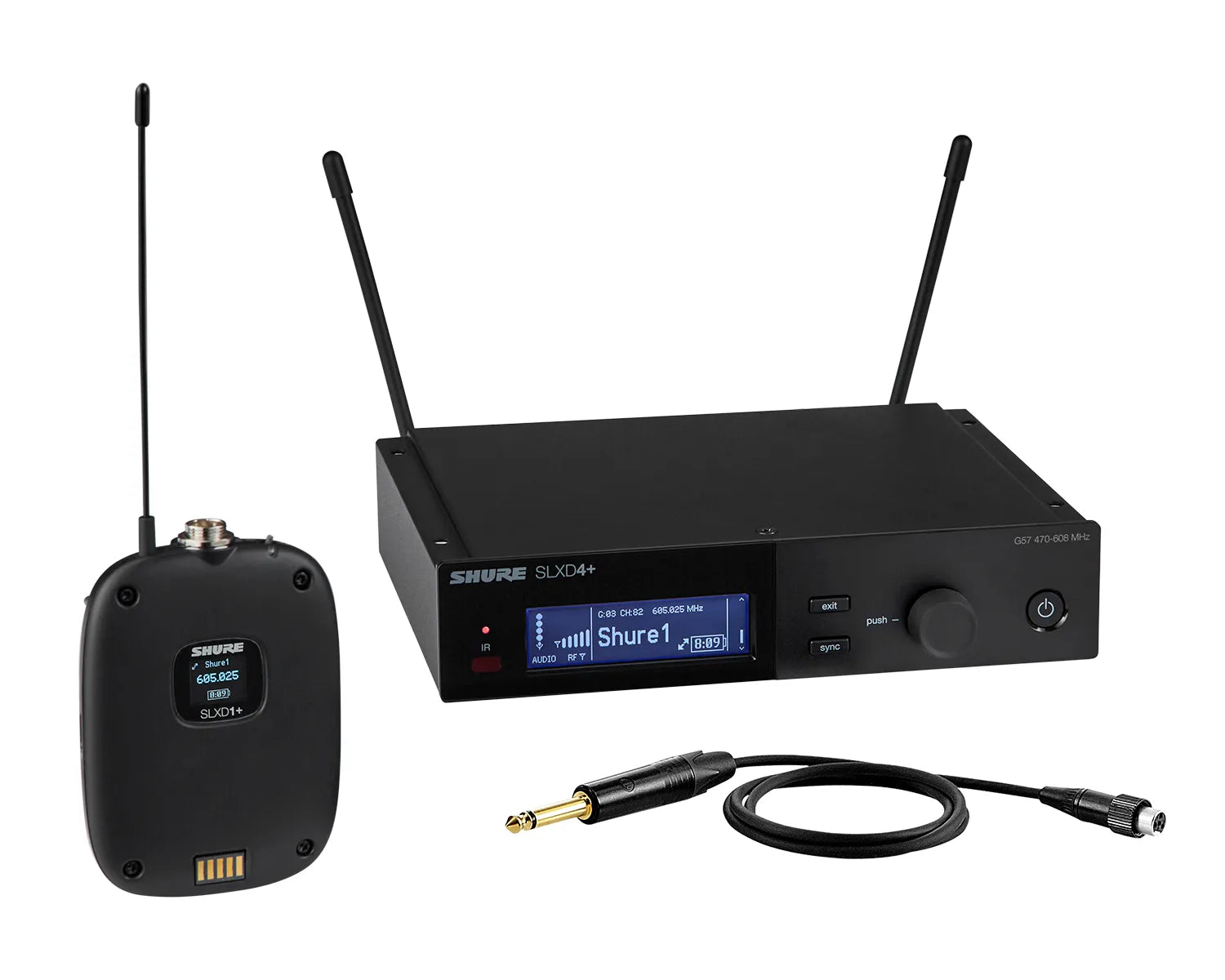 Shure SLXD14+ (K55) Wireless Presenter System (No Microphone)