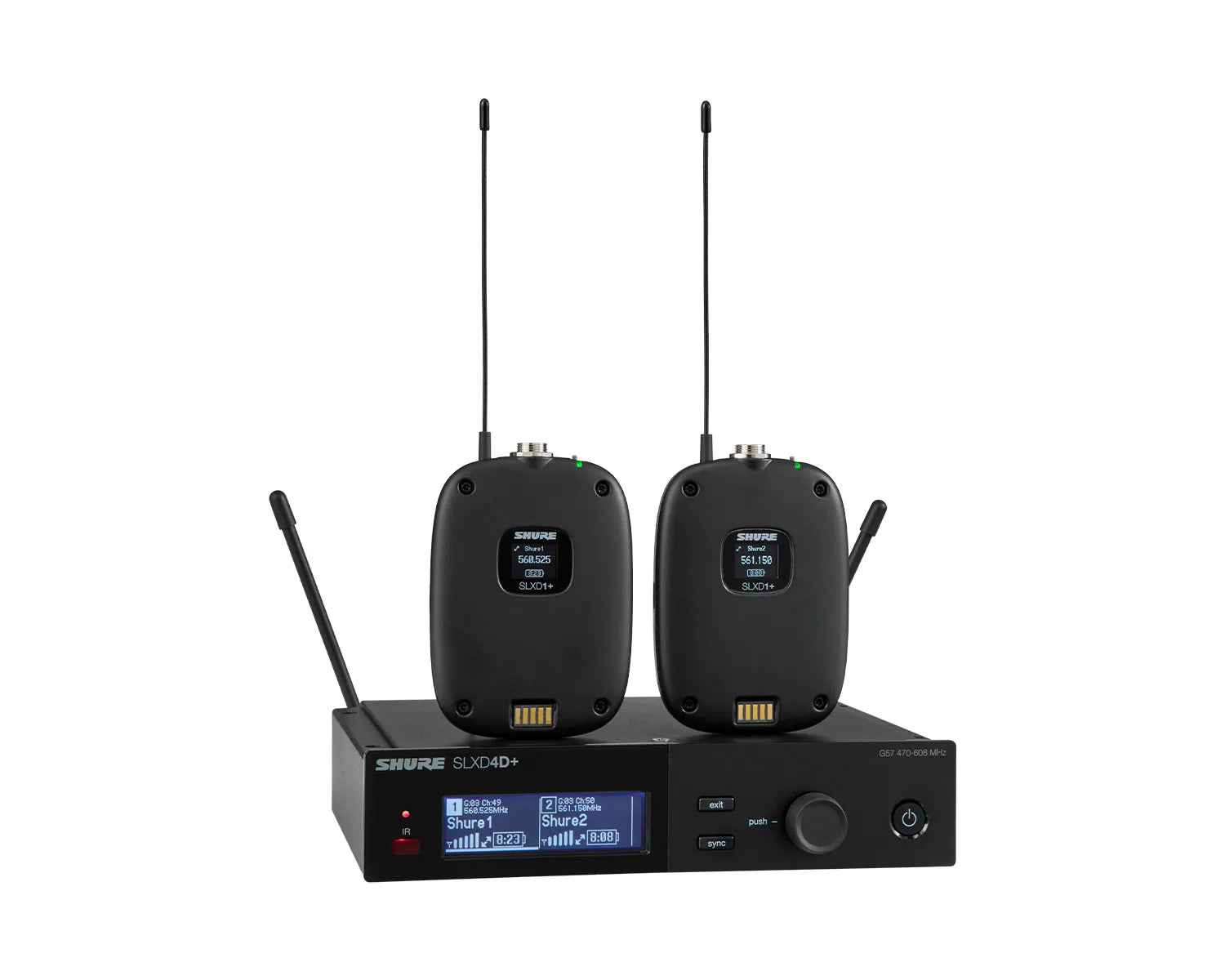 Shure SLXD14D+ (K55) Dual Wireless Presenter System (No Microphone)