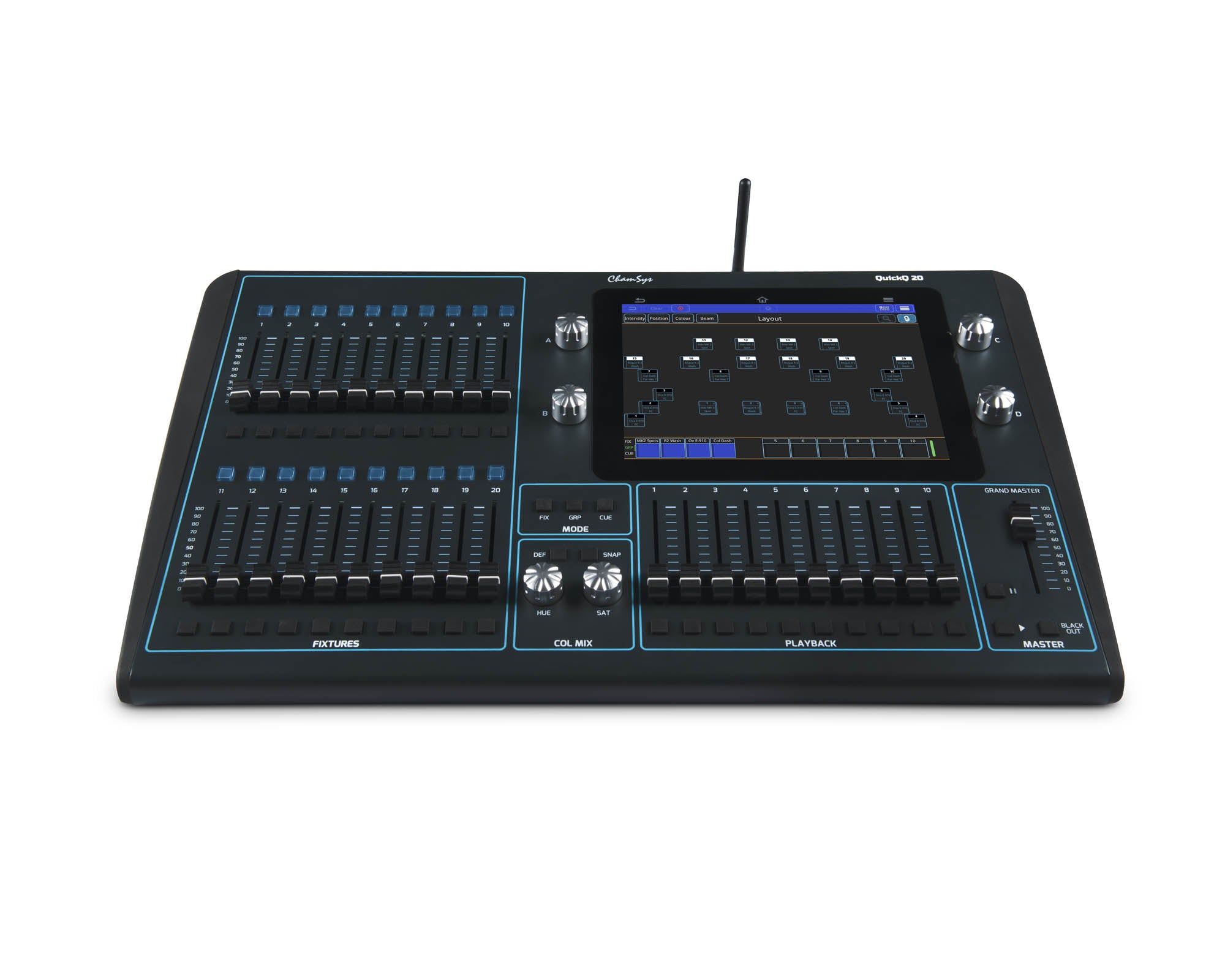 ChamSys QuickQ20 Touchscreen Lighting Control Console