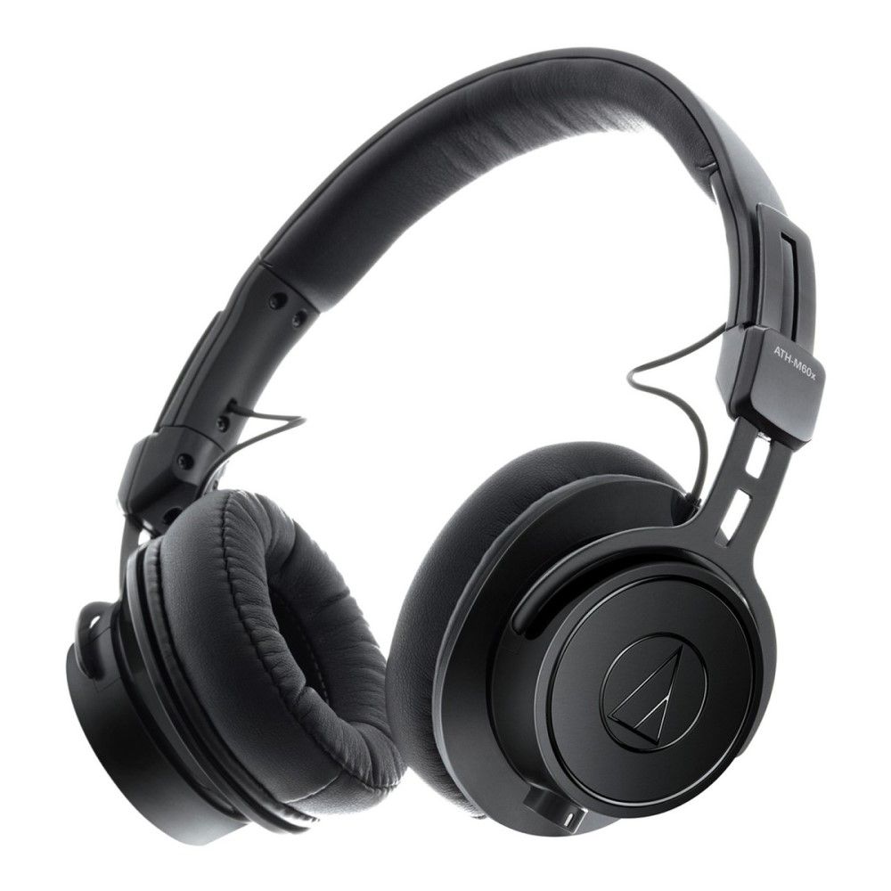 audio-technica-ath-m60x-headphones-angled Audio Technica ATH-M60XA On-Ear Monitor Headphones
