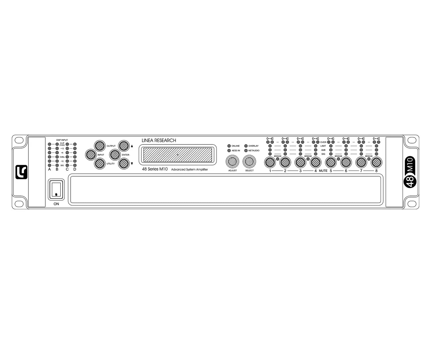 Linea Research 48M10 Dante Power Amplifier
