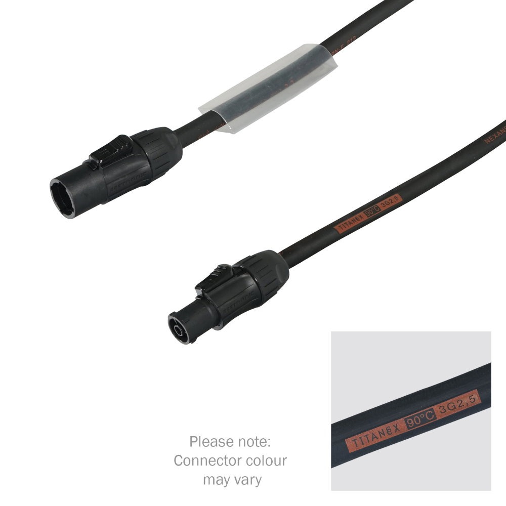 Elumen8 1.5m PowerTwist TR1 IP65 Cable – 2.5mm H07RN-F Elumen8 1.5m PowerTwist TR1 IP65 Cable - 2.5mm H07RN-F