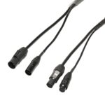 Elumen8 1m Combi 1.5mm IP65 Seetronic TR1 Power/ 5-Pin DMX Cable
