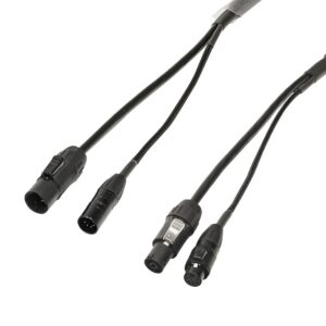 Elumen8 1.5m Combi 1.5mm IP65 Seetronic TR1 Power/ 5-Pin DMX Cable