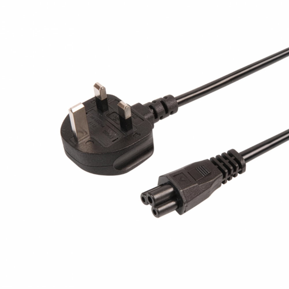 Elumen8 1.5m 13A to IEC C5 Cable 5A Black Elumen8 1.5m 13A to IEC C5 Cable 5A Black