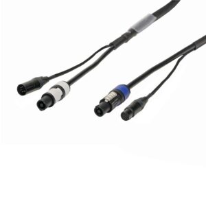 Elumen8 1.5m Combi 2.5mm Neutrik powerCON / 5-Pin DMX Cable