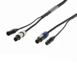 Elumen8 2m Combi 2.5mm Neutrik powerCON / 5-Pin DMX Cable