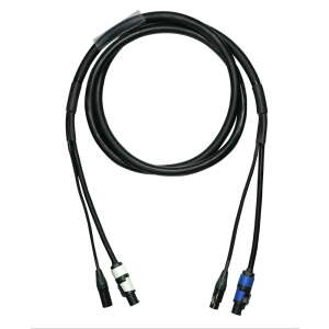 Elumen8 2m Combi 2.5mm Neutrik powerCON / 5-Pin DMX Cable