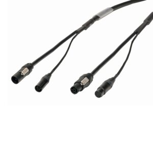 Elumen8 1m Combi 2.5mm Neutrik powerCON TRUE1 / 5-Pin DMX Cable