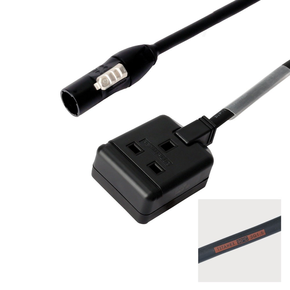 Elumen8 0.5m TRUE1 to 13A 1 Gang Cable Elumen8 0.5m TRUE1 to 13A 1 Gang Cable