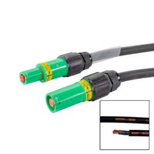 Elumen8 3m 95mm Powerlock Male Source - Female Drain Earth Green