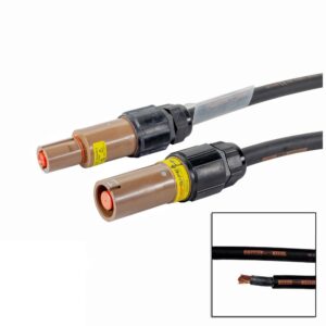 Elumen8 3m 95mm Powerlock Male Source - Female Drain L1 Brown
