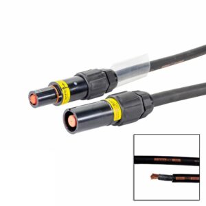 Elumen8 3m 95mm Powerlock Male Source - Female Drain L2 Black